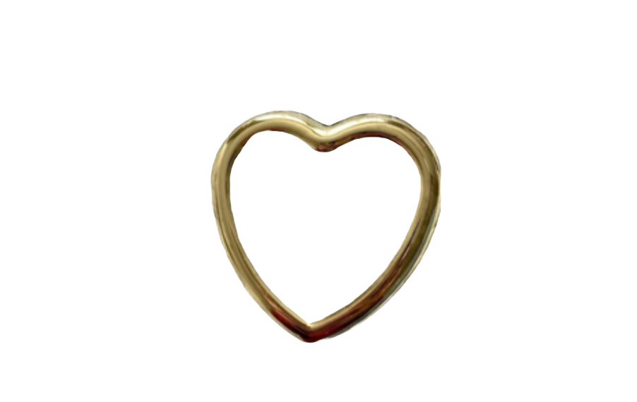 gold heart frame